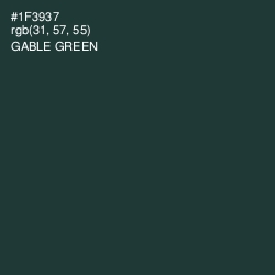 #1F3937 - Gable Green Color Image